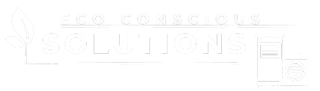 Eco Conscious Solutions logo with leaf and air conditioning unit icons. Eco-friendly HVAC solutions in Southlake, TX.