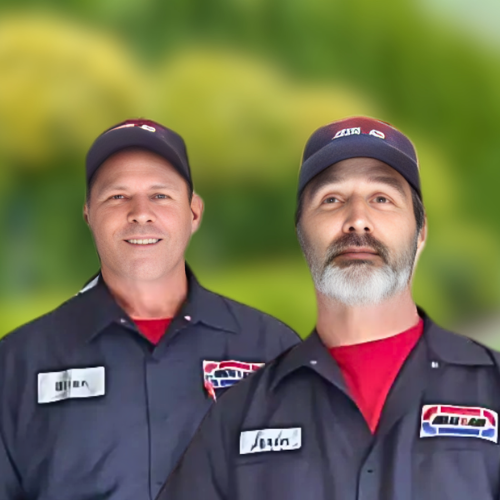 Two technicians in uniform, ready to help you at your Southlake, TX home. Experts for home repairs and maintenance services.