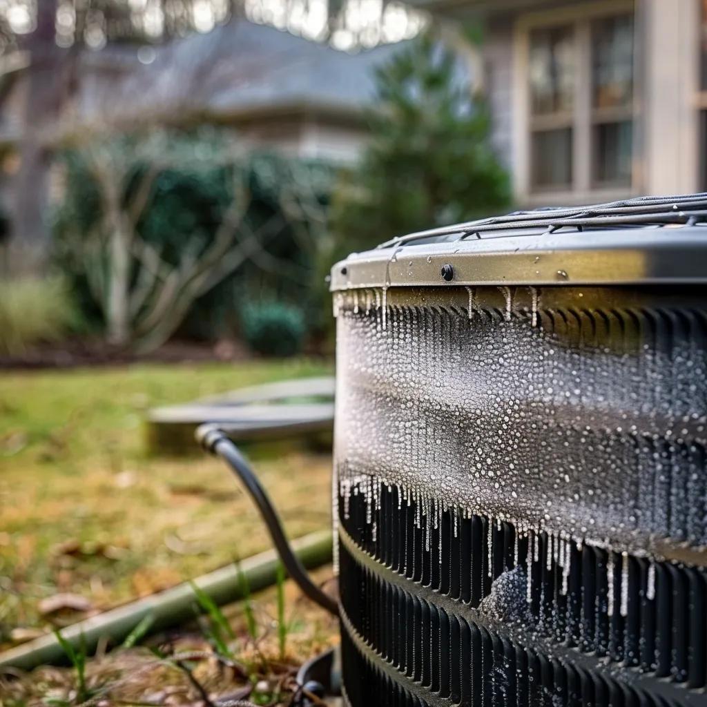 Air conditioning unit showing signs of needing repair in Southlake, Texas.